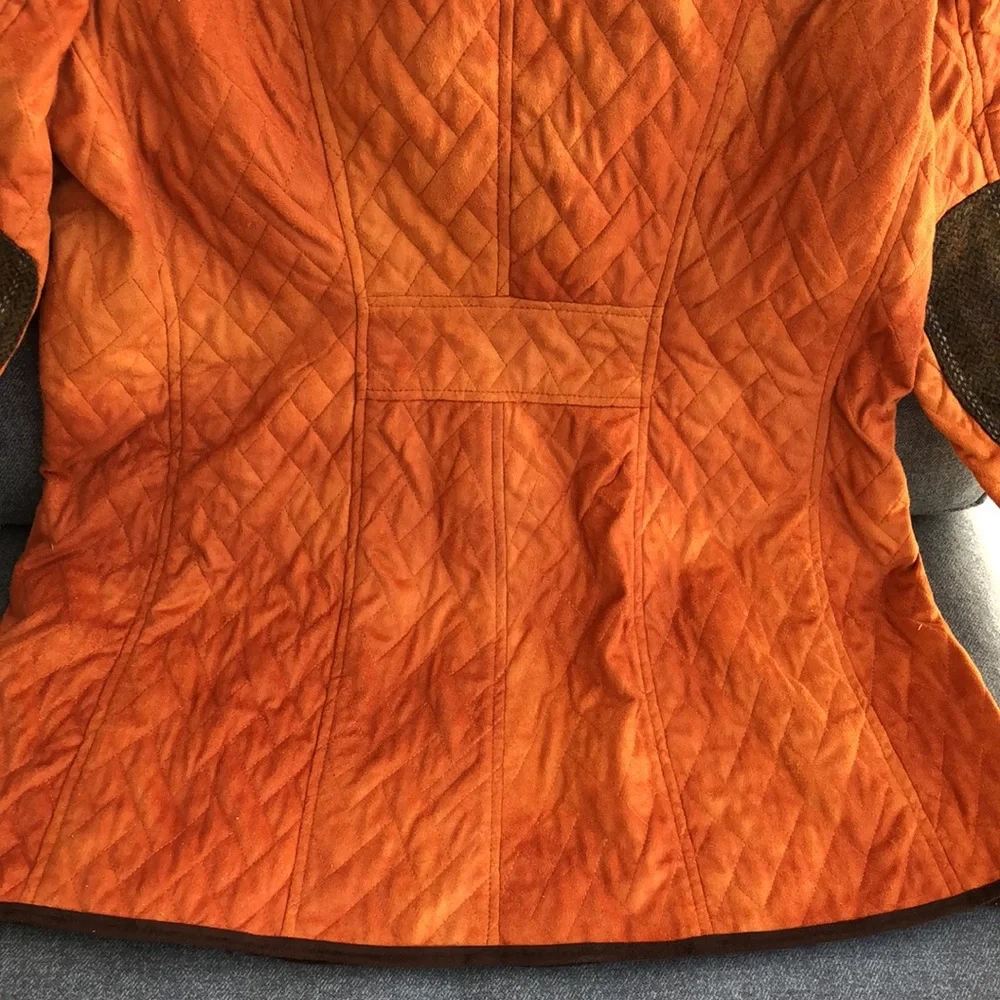 Like new! - TASHA POLIZZI Quilted & Wool Patch Snap Front Coat - Picture 9 of 11